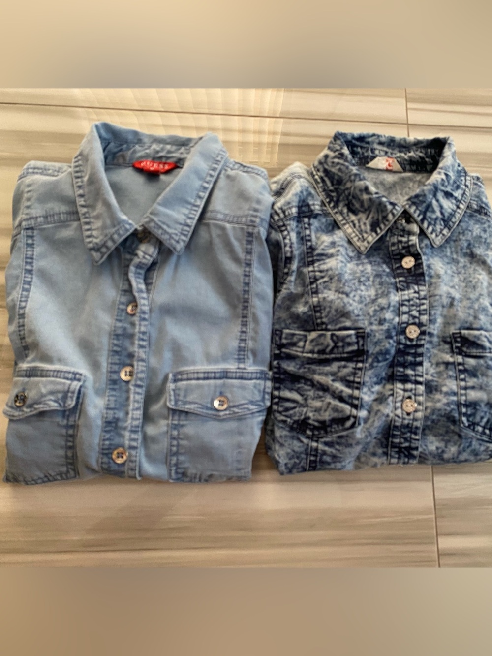 Guess and GBG demin shirts